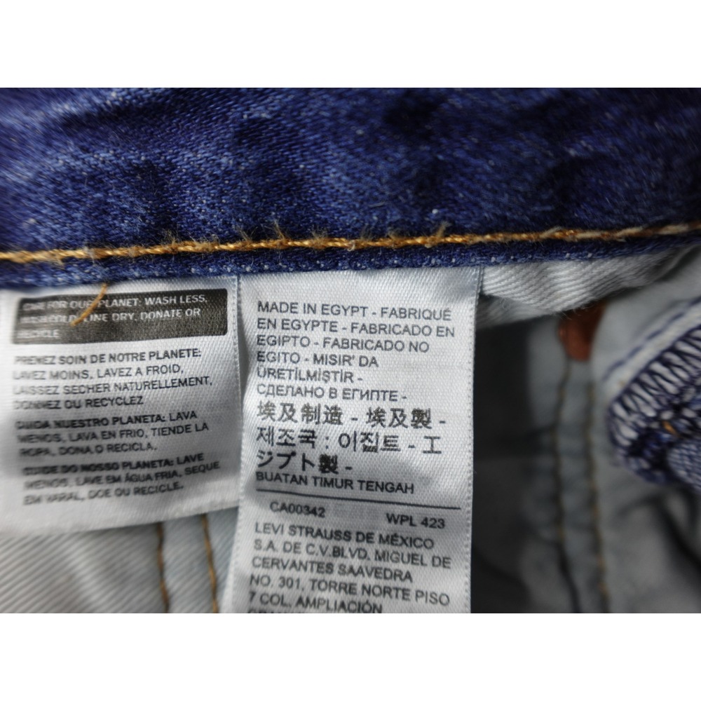 Levi's 501 Premium 93' Original Fit Button Fly Dark Wash Denim Jeans Sz 29x30 - Picture 13 of 16